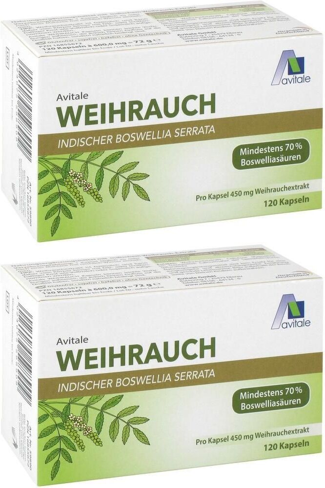 Avitale Weihrauch 450 mg Boswellia Serrata Kapseln 2x 2x120 St