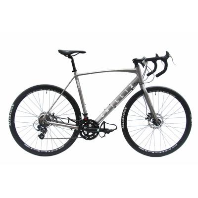 Rennrad CHILLIZ "RDB2.1" Gr. 57, grau, grau, Fahrräder, 57cm, 28 Zoll (71,12cm) hinten: 28 Zoll (71,12cm)