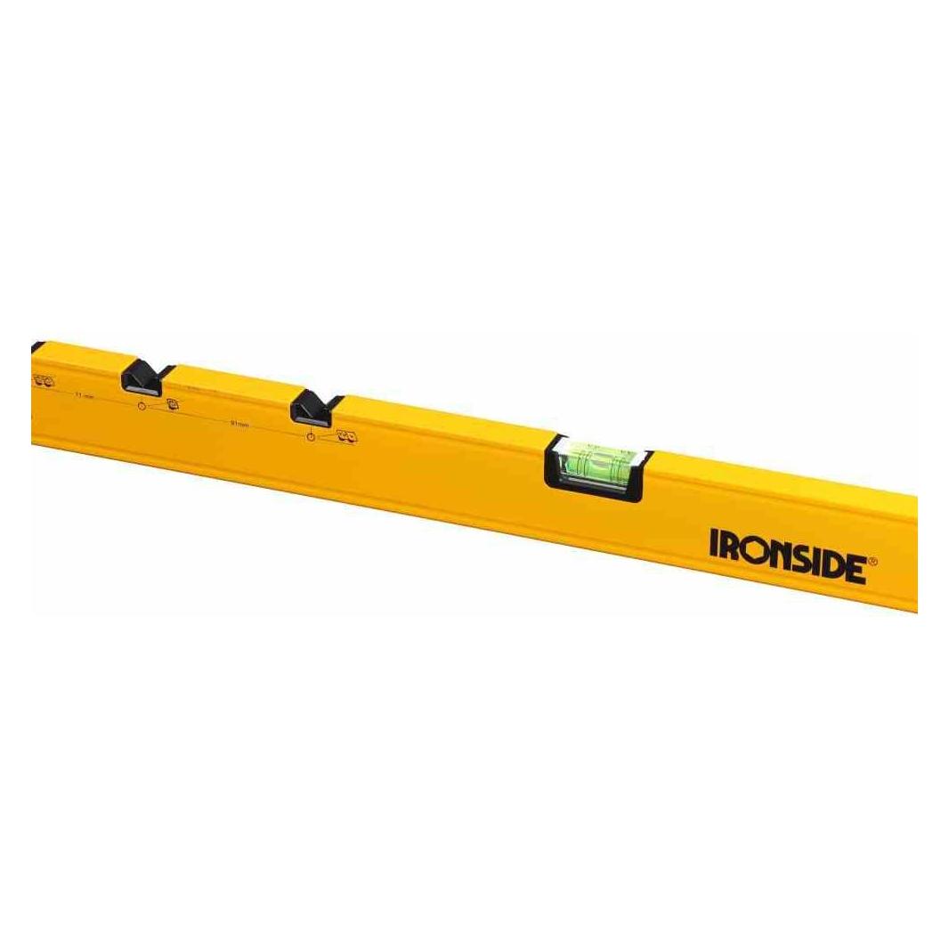 Ironside Elektriker Wasserwaage 130cm, 2 Libellen, Alu (130 cm) (102513)