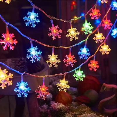 Uplifted Finds LED Christmas Snowflake String Light rgb 6 M 40 Led