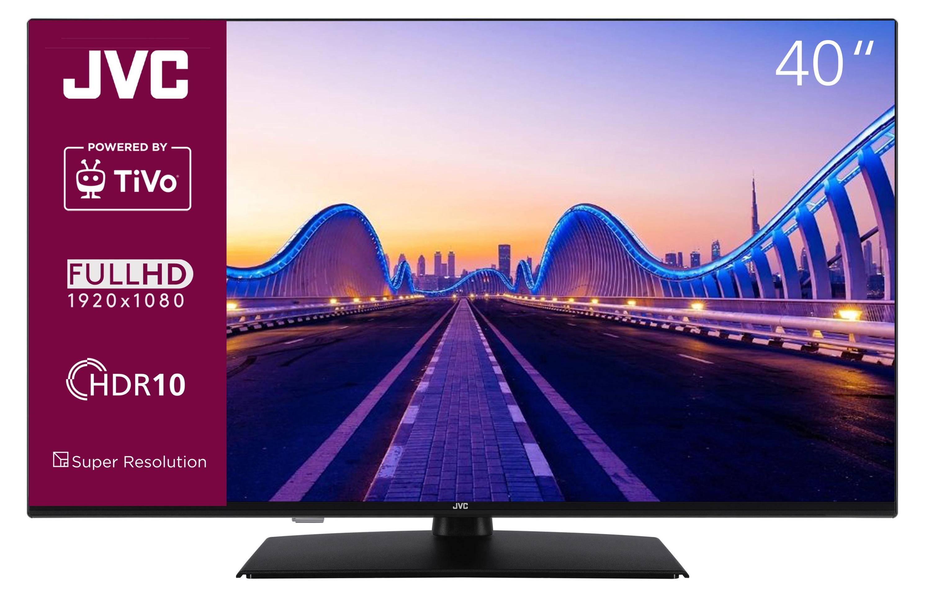 JVC LT-40VF5355 Fernseher 40 Zoll Smart TV Full HD Auflösung, HDR, Triple Tuner, 6 Monate HD+ (2026)