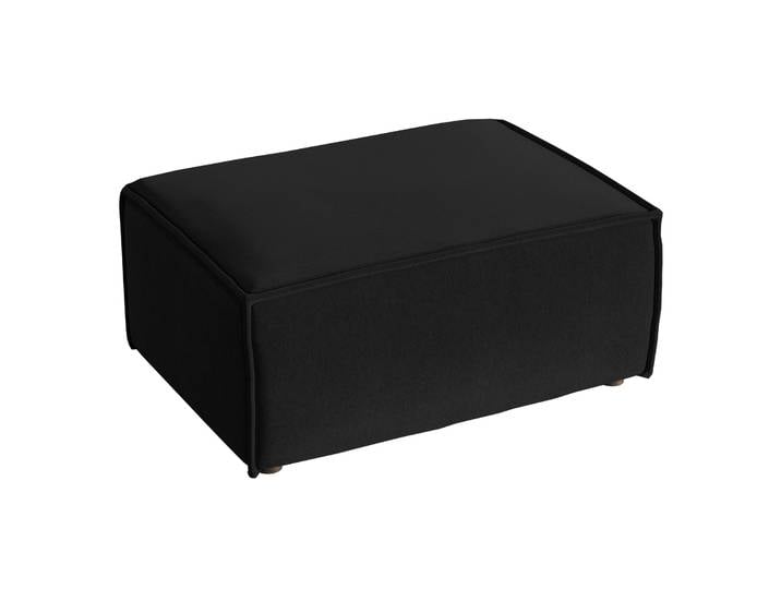 Hocker Copertino 65x90 cm schwarz, wasserabweisender Samt
