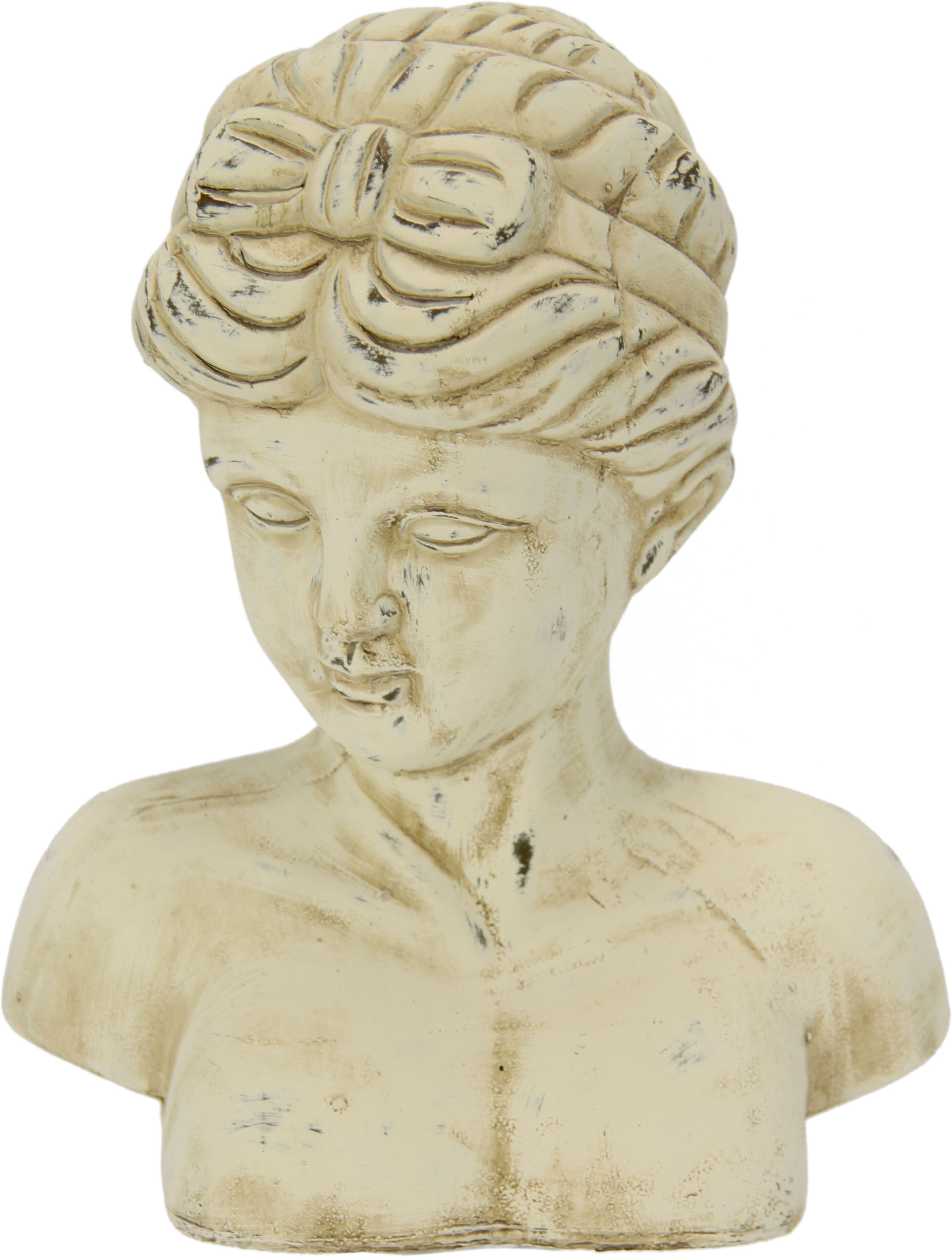 Dekofigur I.GE.A. "Antik-Büste", beige (creme), B:23cm H:30cm, Keramik, Dekofiguren, Dekofigur creme B/H/T: 23cm x 30cm