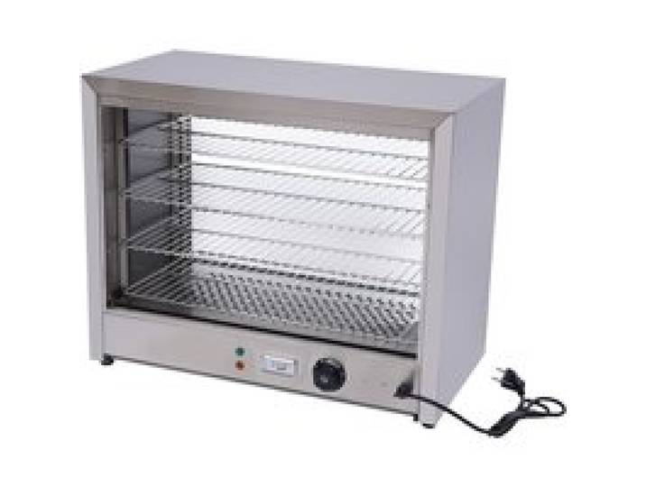 Vitrine chauffante de comptoir 4 étages 30-85 °C 220 V pour la restauration rapide les boulangeries et les cafés