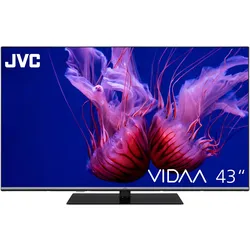 JVC LT-43VDQ6555 QLED-TV UHD,Multituner,Smart,DolbyVision,VIDAA (43", QLED, 4K), TV, Schwarz