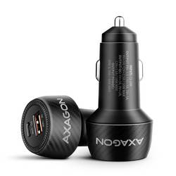 AXAGON Kfz Ladegerät 48 W USB-C® Buchse (Power Delivery), USB-A Buchse USB PD 3.0, Adaptive Fast Charge, USB PD 2.0, QC 4+ Schwarz PWC-PQ48