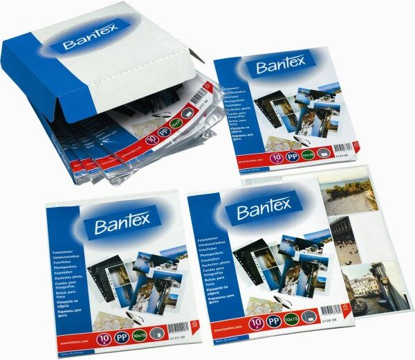Bantex Fotolomme   10x15 Cm   Højformat   10 Stk.