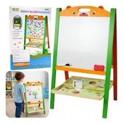 Lean Toys Doppelseitige 2-in-1 magnetische Lerntafel