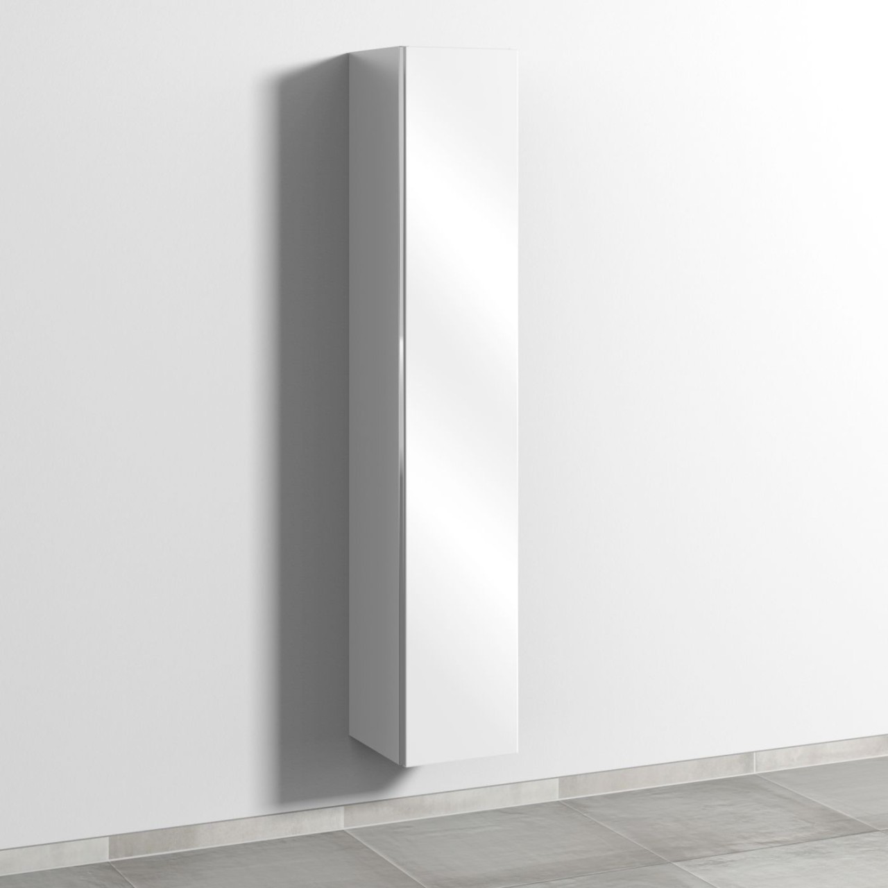 Sanipa 3way Hochschrank mit 1 Tür, Weiß-Glanz BS10778