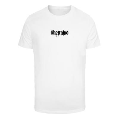 T-Shirt MISTERTEE "MisterTee Herren Ghettokid Tee", Herren, Gr. M, weiß, 100% Baumwolle, bedruckt, normal, Rundhals, Shirts T-Shirt