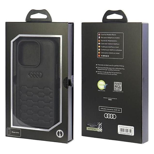 Audi GT Synthetic Leather iPhone 15 Pro 6.1"czarny/black hardcase AU-TPUPCIP15P-GT/D2-BK (Apple iPhone 15 Pro) (1687865200)