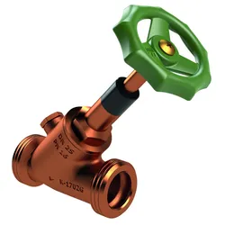 KEMPER ECO Freistrom-Absperrventil RG mit Entleerstopfen G1/4, AG DN32
