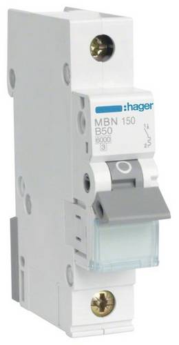 Hager MBN150 Leitungsschutzschalter 1polig 50A 400V