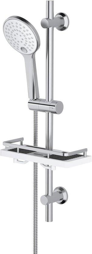 Görbach Douche Systeem met Verstelbare Wandhouders, Chroom, 70 cm