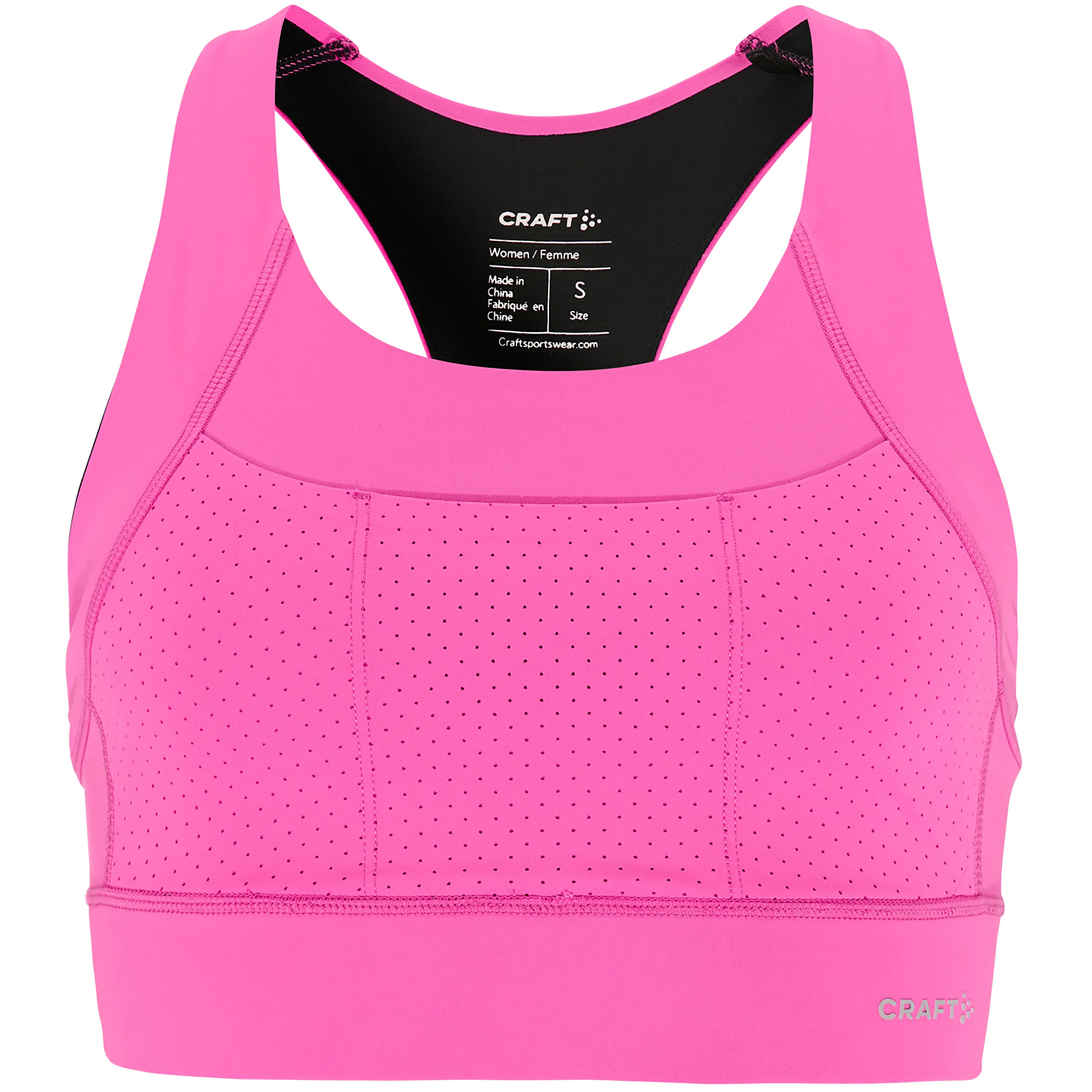 Craft Hypervent Pocket Sport BH Damen Sport-BHs pink Größe XS Elastisch