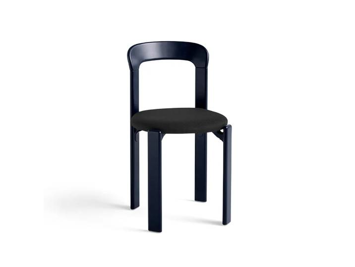 HAY Rey gepolsterter Stuhl Steelcut trio 190 deep blue