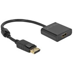 Delock 63585 DisplayPort / HDMI Adapter [1x DisplayPort Stecker - 1x HDMI-Buchse] Schwarz 0.20 m
