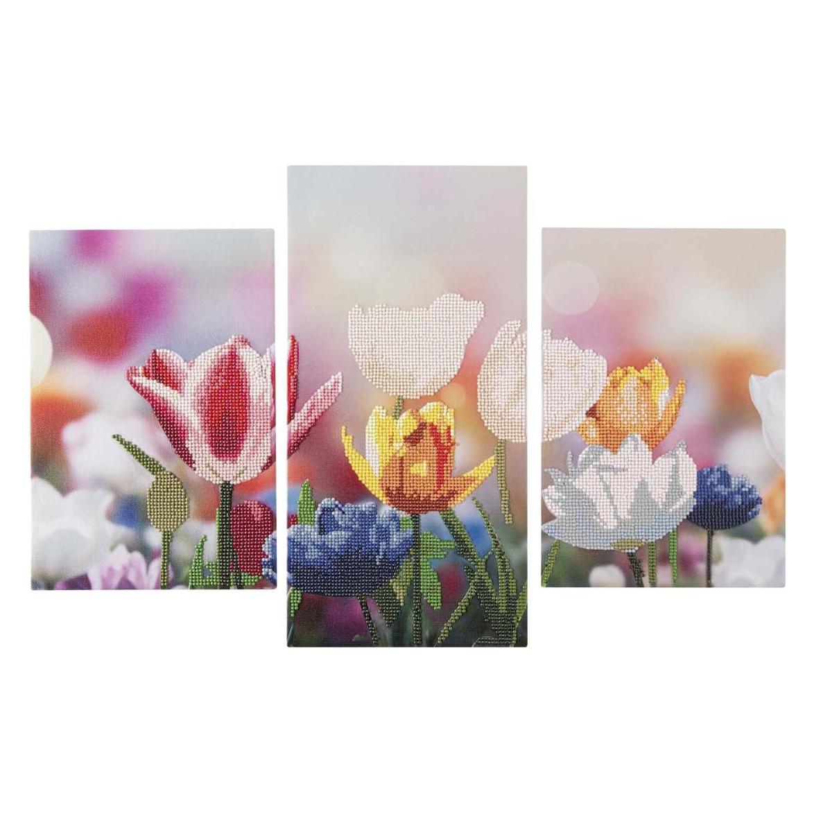Grafix Diamantmalerei-Triptychon-Set - Blumen (64940141)