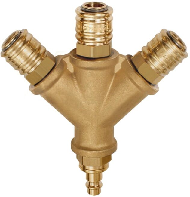 Riegler Distributeur, 3 raccords rapides NW7,2, embout NW7,2-7,8 G1/2 (245.60)