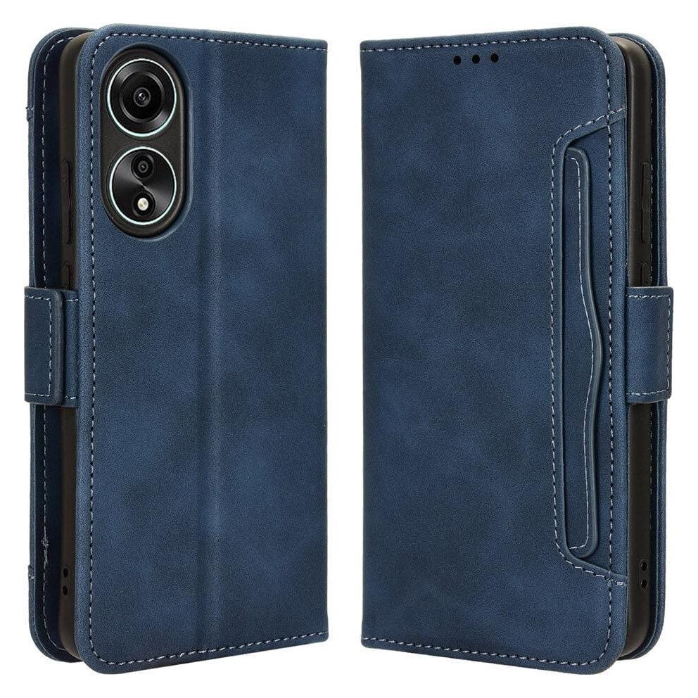 Cover-Discount OPPO A58 4G - Etui mit vielen Kartenfächer blau (Oppo A58 4G) (660154988D)