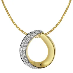 Acalee 50-1028 Halskette mit Anhänger 333 / 8K Gold, 42 cm
