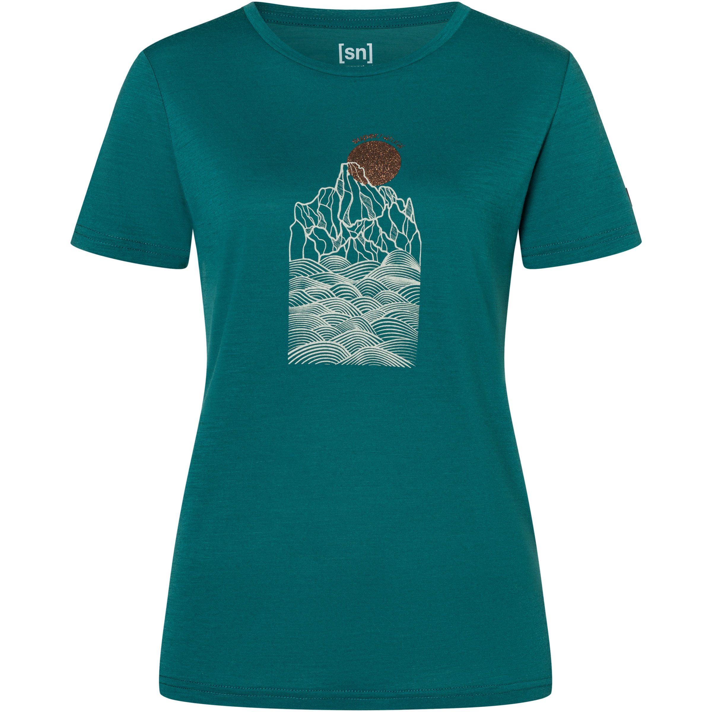 Super.Natural Preikestolen Cliffs Damen T-Shirts tuerkis Größe S Trekking Hautfreundlich Merinowolle