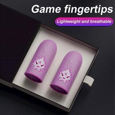 Uplifted Finds Mobile Game Touch Screen Finger Sleeves Breathable Gaming Fingertips Pack 10 Pairs pink