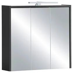 Spiegelschrank Sander Anthrazit/Weiß mit LED