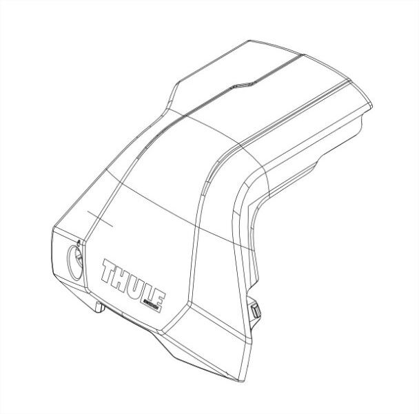 France Attelage Cache de rechange pour pied avant droit - Thule Edge Clamp 7205