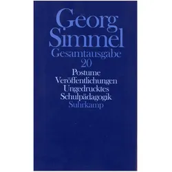 Gesamtausgabe in 24 Bänden, Fachbücher von Georg Simmel