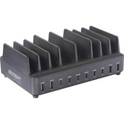 VOLTCRAFT UC-240W01 USB Ladestation 240 W 6x USB-C®, 4x USB-A Fast Charge, Quick Charge, USB PD Schwarz Innenbereich USB Power Delivery (USB-PD) VC-17662365