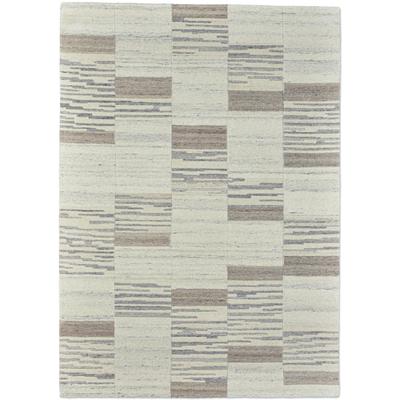 Wollteppich THEKO "Royal Natur 5040", beige (natur), B:60cm H:12mm L:90cm, Wolle, Teppiche, reine Wolle, handgetuftet, ideal im Wohnzimmer & Schlafzimmer
