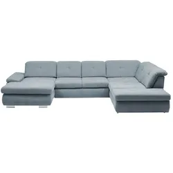 Kollektion Kraft Wohnlandschaft Flachgewebe  Affair ¦ blau ¦ Maße (cm): B: 371 H: 100 T: 260.0