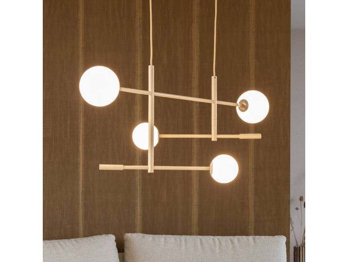 IT´S ABOUT ROMI Hängeleuchte Copenhagen, creme / amber, für Wohn- / Esszimmer, Metall