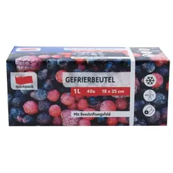 Gefrierbeutel Quickpack 1 L 40 Stück auf der Rolle, 18 x 25 cm