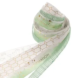 Bänderpaket "Konfirmation", weiß-grün, 10–25 mm, 4x 2 m