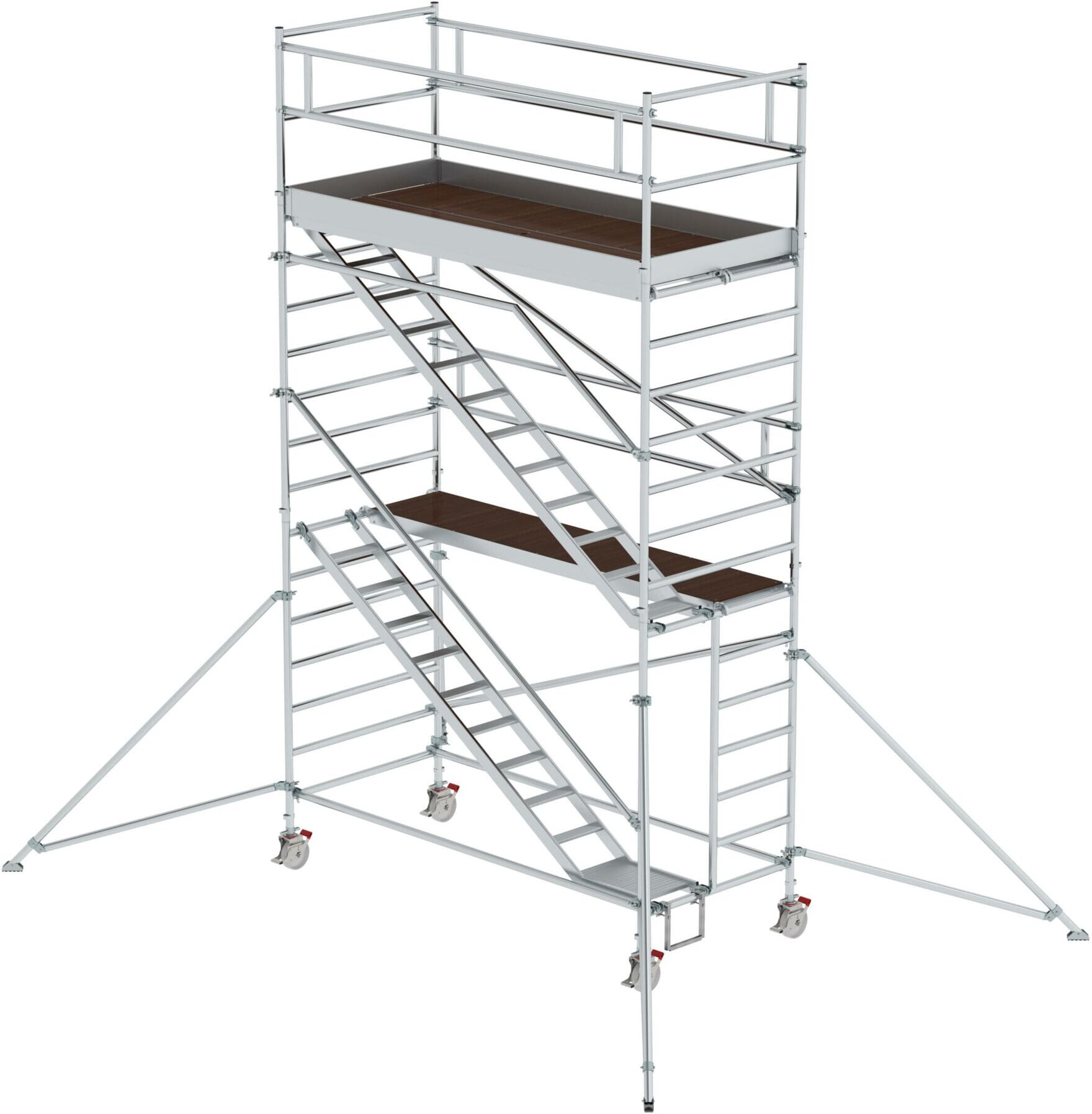 MUNK Alu-Rollgerüst mit Schrägaufstiegen Plattform-Höhe 4,35 m Länge 3,00 m (167220)