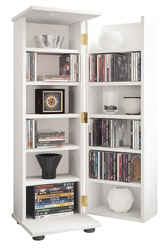 VCM Engalo Houten CD DVD-standaard Plankkast Wit