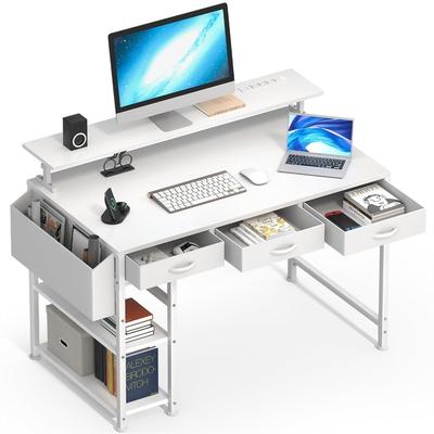 No 47-Inch Computer Desk with 3 Drawers