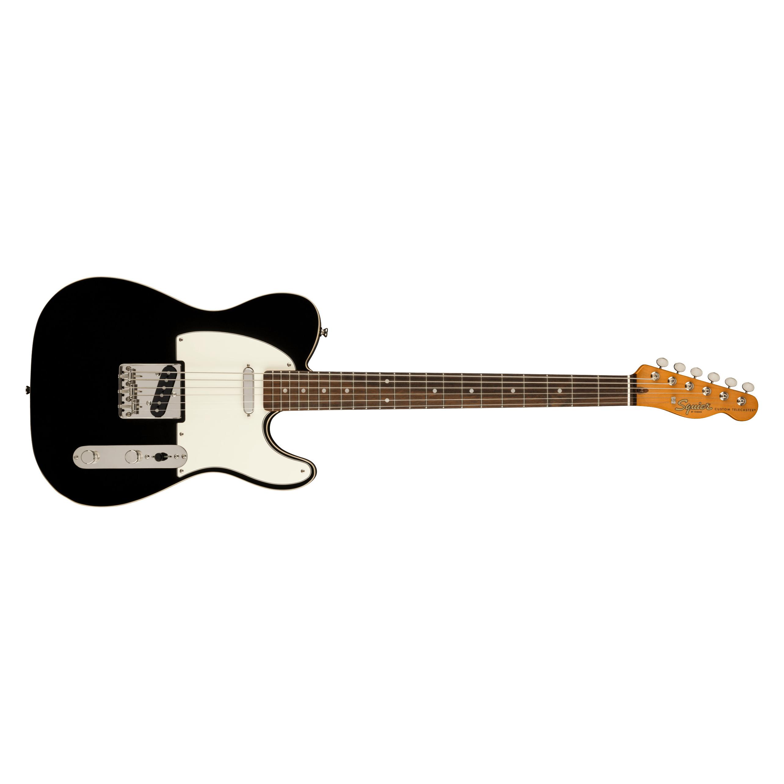 Squier Classic Vibe Baritone Custom Telecaster Black elektrische baritongitaar (E-Gitarre) (037-4042-506)