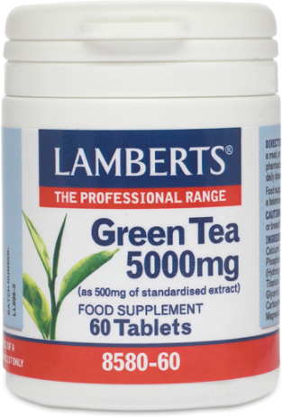 Lamberts Green Tea 5000 mg guaranteed levels of catechins 60 tablets