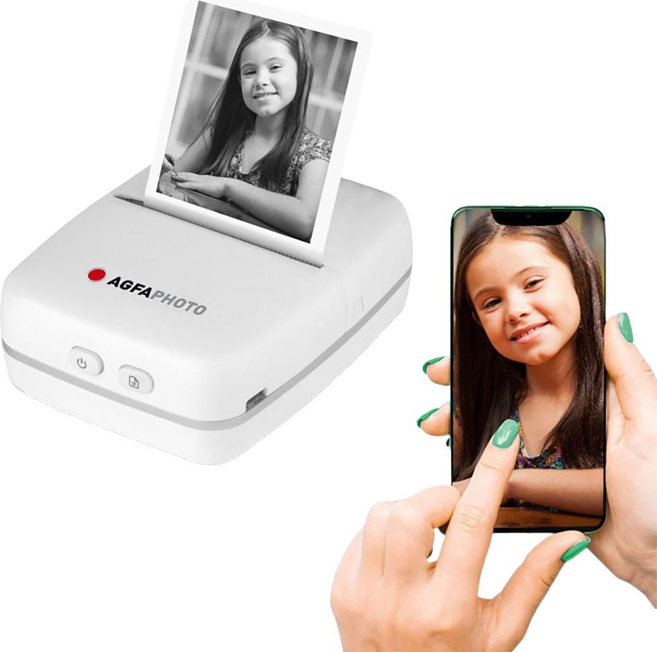 AgfaPhoto Realpix Pocket P Thermische Printer met Bluetooth, Wit