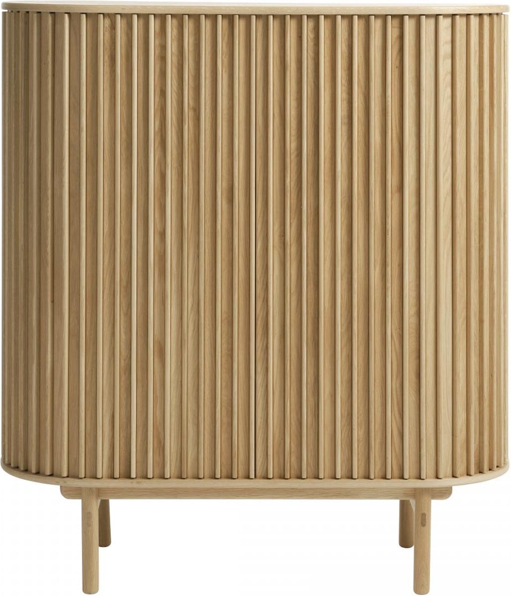 Nordic Home Leif eiken kabinet met deuren en laden - naturel - Breedte: 110 cm