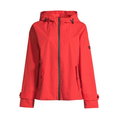 Funktionsjacke NEW VIEW "Fae", Damen, Gr. XL, rot, Casual, regular fit, Jacken Funktionsjacke, verstellbare Kapuze