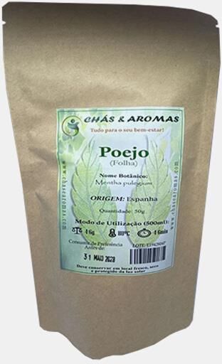 CHAS & AROMAS POEJO, FOLHA  (MENTHA PULEGIUM) 50g