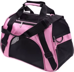 Inspire Picks TravelEase Foldable Pet Carrier Bag For Cats & Small Dogs pink m
