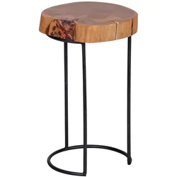 Beistelltisch AKOLA (DH 28x45 cm) - braun - DH 28x45 cm