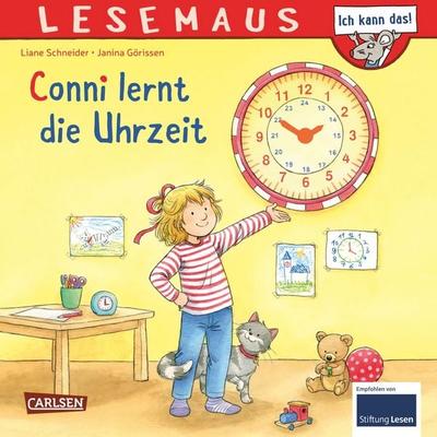 LESEMAUS 190: Conni lernt die Uhrzeit, Taschenbuch von Liane Schneider, Carlsen, 978-3-551-08039-4