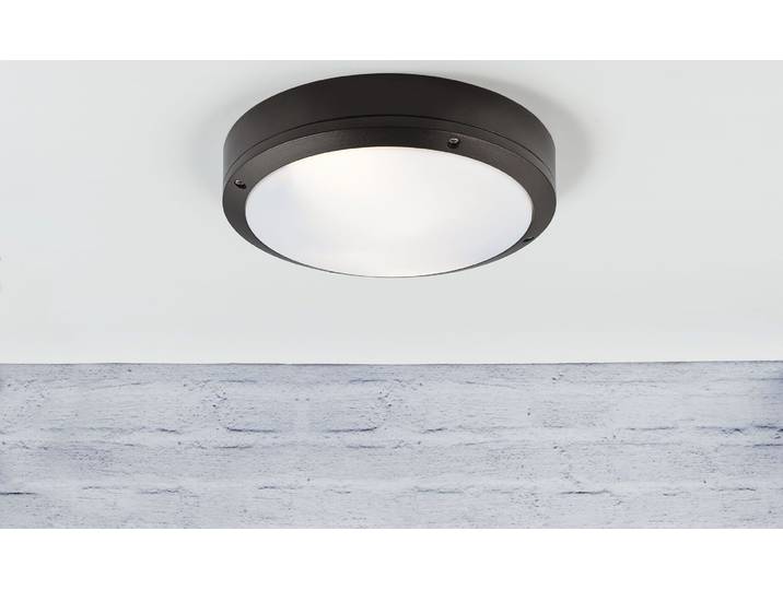 Nordlux Plafonnier Desi 22\, noir\, Ip44\, 12W\, 77636003