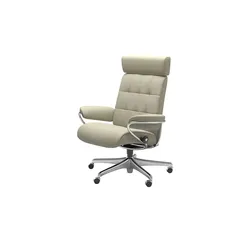 Stressless Drehstuhl  London Office , grau , Maße (cm): B: 80 H: 126 T: 68.0